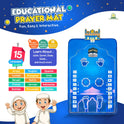 ALMOSTAQIM Educational Prayer Mat - Interactive Prayer Mats for Kids, Built-in Compass, 50 Touch-Sensitive Buttons, LCD Counter, Professional Quran Reciter - 47x27