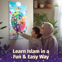 Almostaqim Dua Wall Chart - Interactive Islamic Learning Tool for Kids - Visual & Audio Teaching of Duas & Quran Surahs in Arabic, English - Islamic Gifts for Muslims, Children & Families for Ramadan
